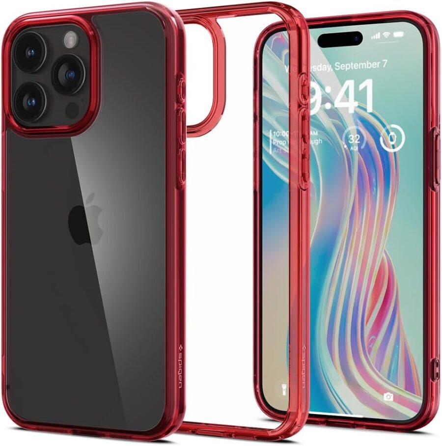 Maskica Spigen Ultra Hybrid Red Crystal za iPhone 15