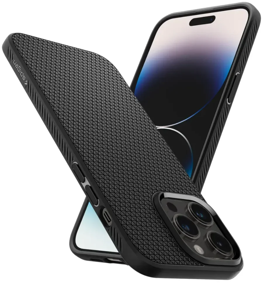 Maskica ​​za iPhone 14 Pro Spigen Liquid Air, crna