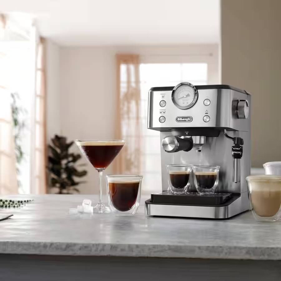 DeLonghi aparat za kavu Classic EM450.M Linea, 15 bara, metal