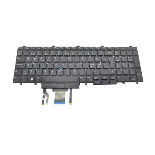 Keyboard Dell Latitude E5550/E5570/5580/5590/Precision 7510/7520;backlit, trackpoint, big enter, P/N YGT4V, 2R2P6, MFKWK