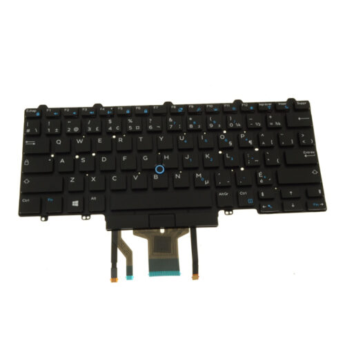 Keyboard Dell Latitude E5450/E5470/5480/5490/5491/E7450/E7470/7480/7490;backlit, trackpoint, small enter, P/N 0GNFR