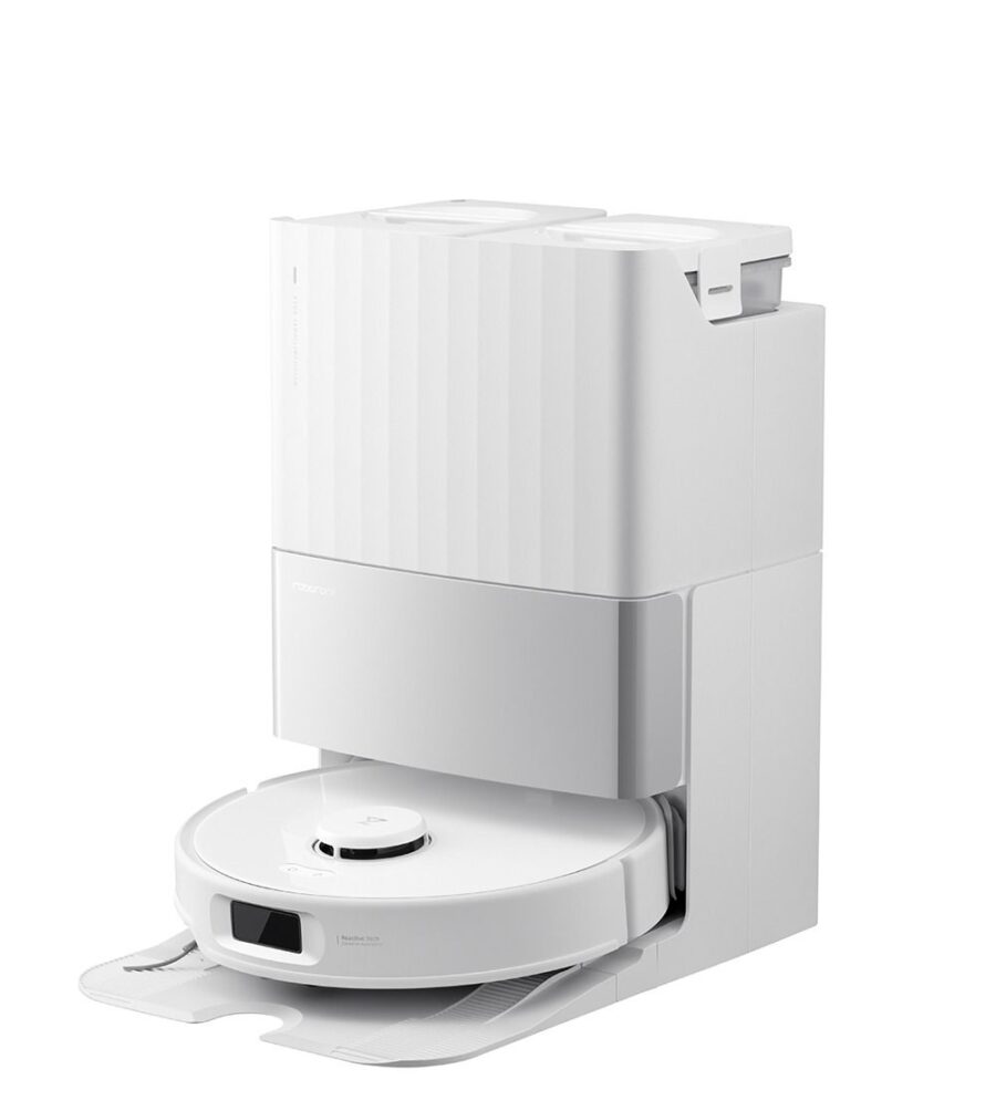 Roborock Qrevo Edge 5V1 robotski usisavač s automatskom postajom za čišćenje, bijeli