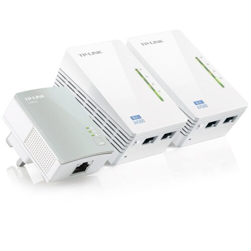 AV500 2-port Powerline WiFi  Extender 3-pack KIT, including 2 TL-WPA4220  and 1 TL-PA4010, 500Mbps Powerline datarate, 300Mbps wireleses N,Plug and Play, 2 fast ethernet ports, WiFi Clone, Support Multiple IPTV Streams