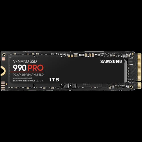 Samsung SSD 1TB M.2 PCIEx4 PCI Gen4.0 990 Pro without Heatsink 600 TBW 5 yrs