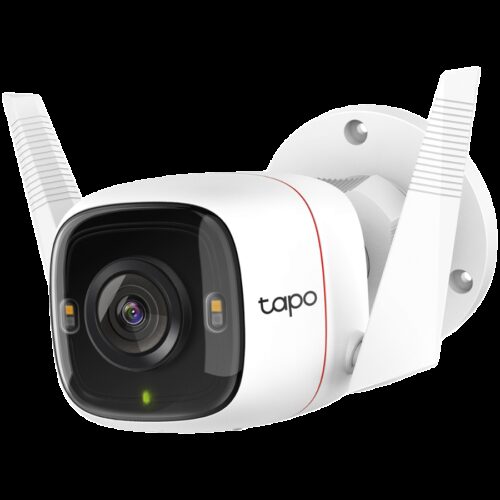 TP-LINK Outdoor Security Wi-Fi Camera, 2K (2560x1440), 2.4 GHz, 2T2R, 2 Г— External Antennas, 1 Г— Ethernet Port, Motion Detection and Notifications, Sound Alarm, Starlight Night Vision (Up to 30 m), Color Night Vision, Remote Control, Two-Way Audio