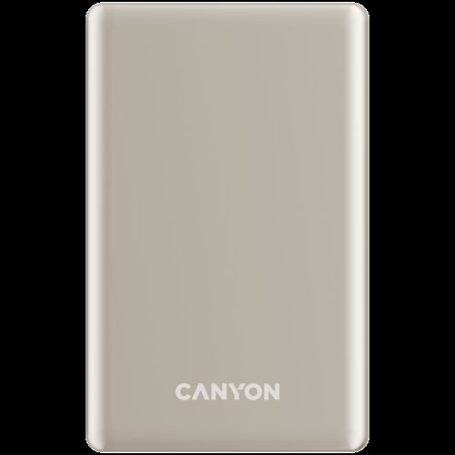 CANYON power bank OnPower 505 slim Magnetic 5000 mAh PD20W Bež