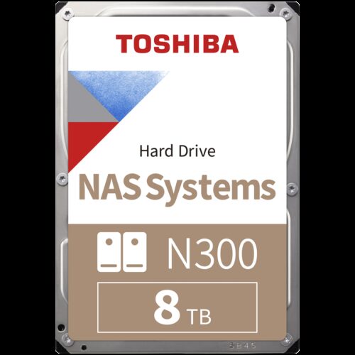 HDD NAS TOSHIBA N300 8TB CMR, 3.5'', 512MB, 7200RPM, SATA, TBW: 180