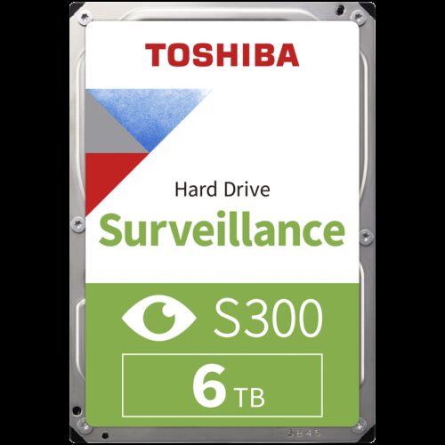 HDD Video Surveillance TOSHIBA S300 6TB SMR, 3.5'', 256MB, 5400RPM, SATA, TBW: 180