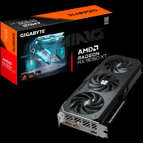 GIGABYTE Video Card AMD Radeon RX 9060 XT GAMING OC 16G (16GB GDDR6/128bit, PCI-E 5.0, 1x 8Pin Power connector, Recommended PSU 450W, 2xDP, 1x HDMI, Retail)