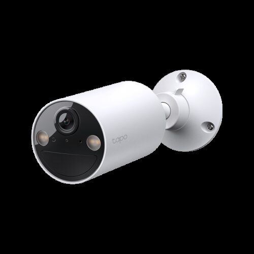 TP-Link Tapo C410 Smart Wire-Free Indoor/Outdoor Security Camera, 2K (2304x1296), 2.4 GHz, 6400mAh rechargeable lithium-ion battery, 180 days battery life, Smart Detection and Notifications (motion, people), Color Night Vision, Sound and Light Alarm
