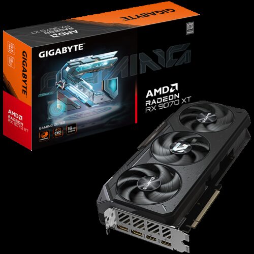 GIGABYTE Video Card AMD Radeon RX 9070 XT GAMING OC 16G, 16GB GDDR6, PCI-E 5.0, 2xDP, 2xHDMI