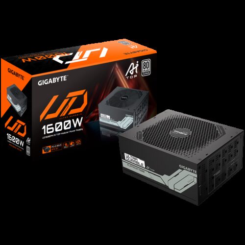 GIGABYTE UD1600PM PG5 Power Supply 1600W, 80+ Platinum, ATX 3.1, PCIe Gen 5.0, Modular, EU