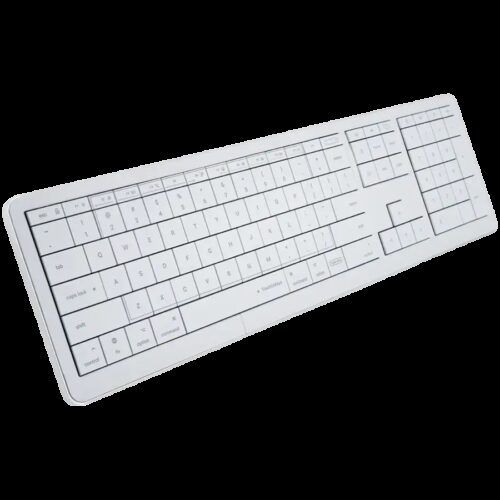 CLEVETURA CLVX 1 Touch-On-Keys AI Bežična Tipkovnica, ANSI US Mac raspored, Aluminijsko kućište, Interaktivni RGB, podrška za Mac/iPad/AppleTV/PC
